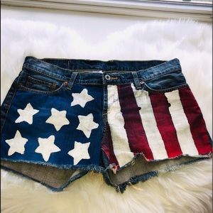 Lucky Brand American US Denim Cutoff Shorts